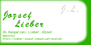 jozsef lieber business card